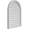 Ekena Millwork Round Top Surface Mount PVC Gable Vent w/ 2"W x 1-1/2"P Brickmould Frame, 26"W x 36"H GVPRT26X3602SN - alternate 4